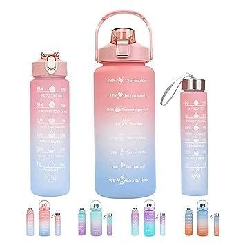 3-Pack Motivational Water Bottle Set